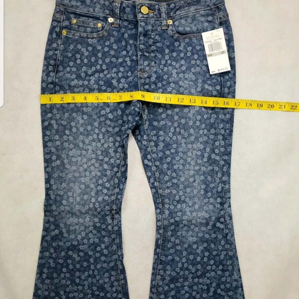 NWT MICHAEL MICHAEL KORS 0P CROP JEANS - Picture 6 of 8